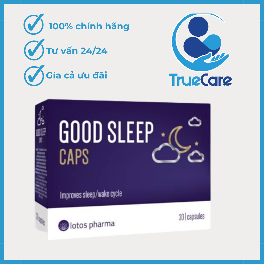 Good Sleep Caps và Good Sleep Spray Hỗ trợ ngủ ngon sâu giấc giảm tình trạng mất ngủ căng thẳng lo âu TRUECARE