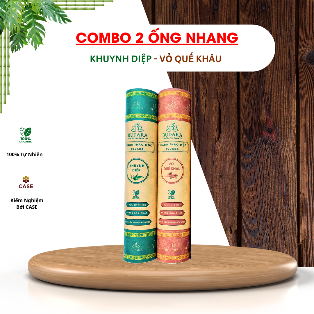 [ Combo 2 Hộp ] nhang khuynh diệp, quế khâu - nhang thảo mộc budara