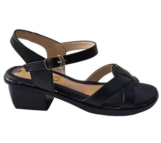 Giày sandal cao gót nữ da bò bigben cao 4cm cg120