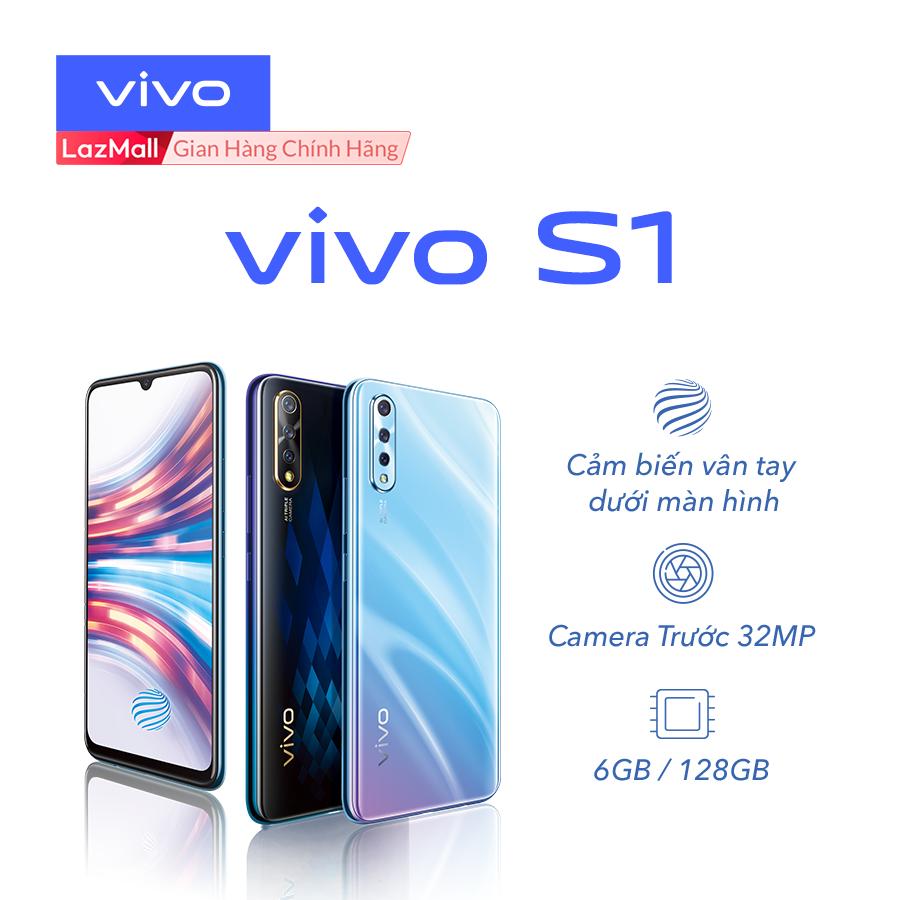 Điện thoại vivo s1 6gb/128gb xanh ngọc trai/ đen thạch anh