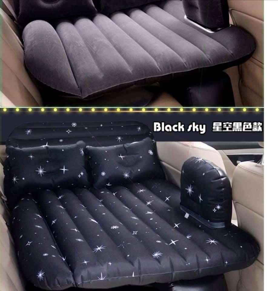 Giường hơi, nệm hơi ô tô xe hơi mini cho xe hơi, chất liệu vải dù dày dặn biến ghế xe hơi thành 1 chiếc giường nhỏ và còn dư 1 chỗ ngồi cho người lớn, kèm bơm hơi tiện dụng