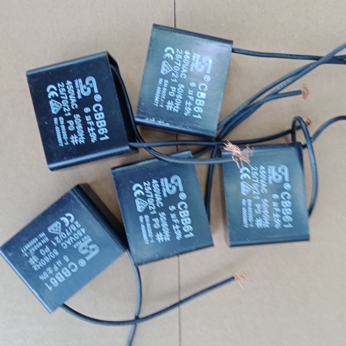 Tụ quạt công nghiệp, tụ máy bơm , mô tơ nhỏ 450 v-5 uf, 6uf