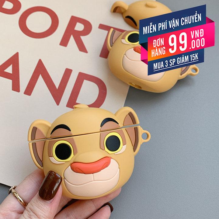 Case silicon cho tai nghe Airpods mẫu Lion King