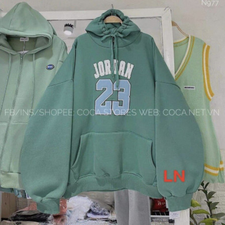 Áo hoodie số 23 ép nổi ln12