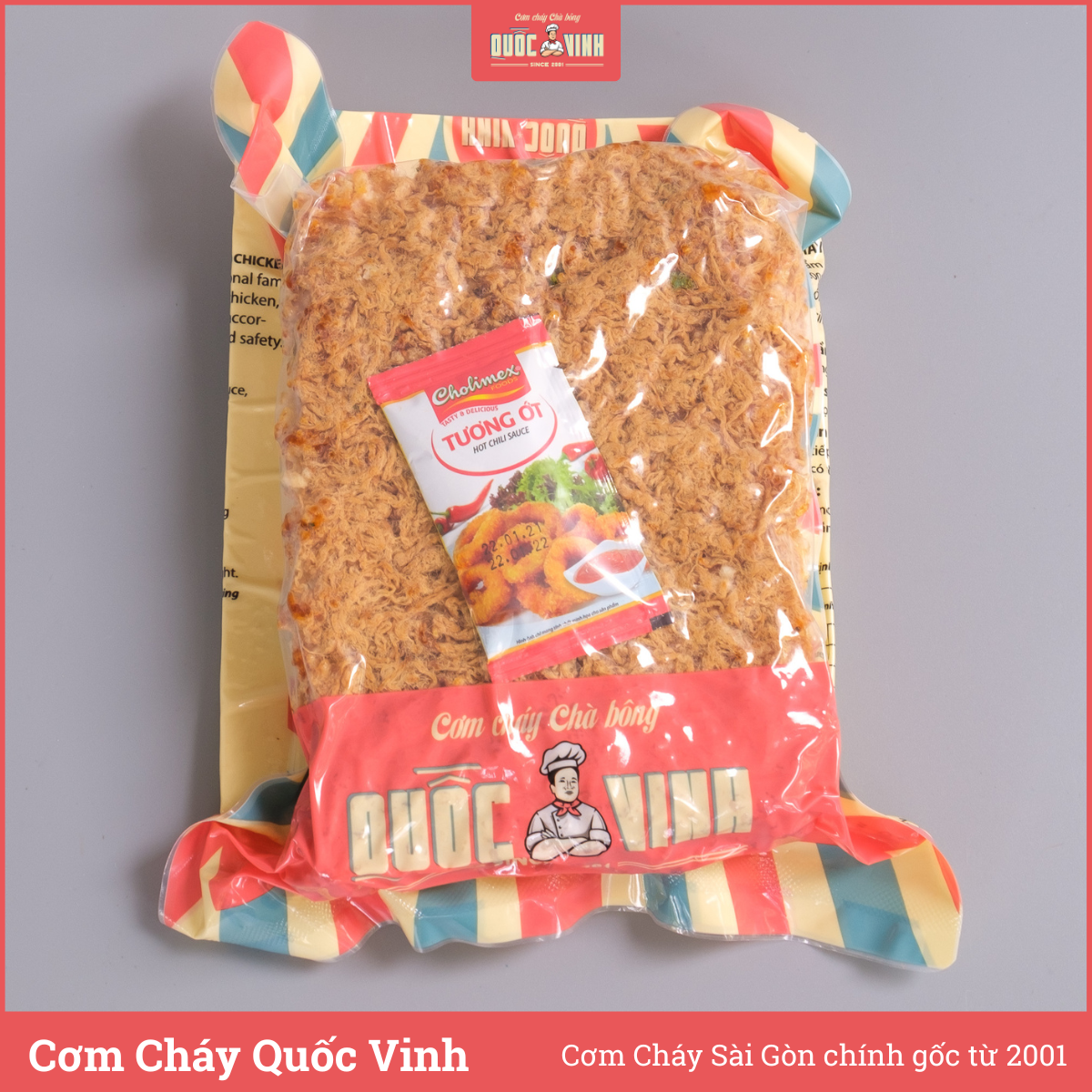 Cơm cháy chà bông không cay loại 250g/gói