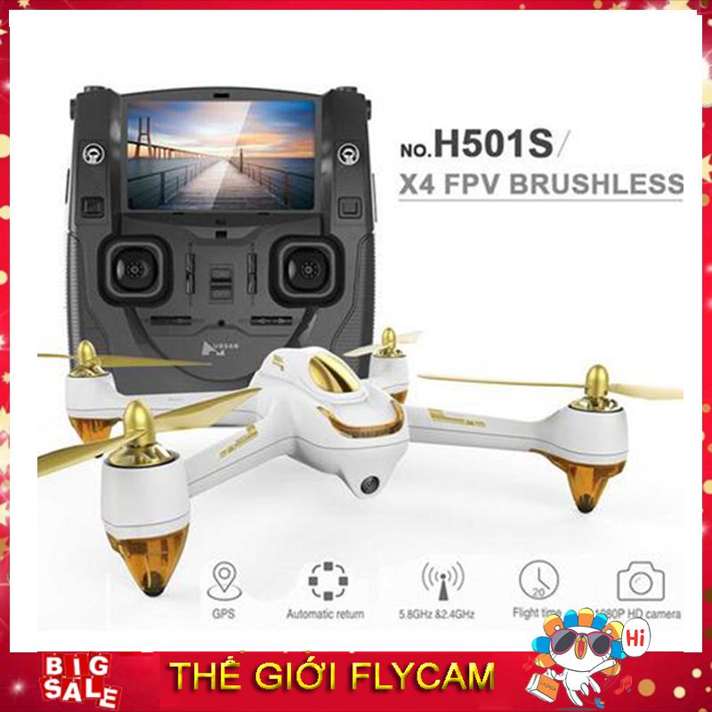 Flycam cao cấp hubsan h501s động cơ không chổi than, gps 5.8g, 6 trục gyro, camera 1080p, khoảng cách điều khiển 800m, thời gian bay lên đến 20 phút