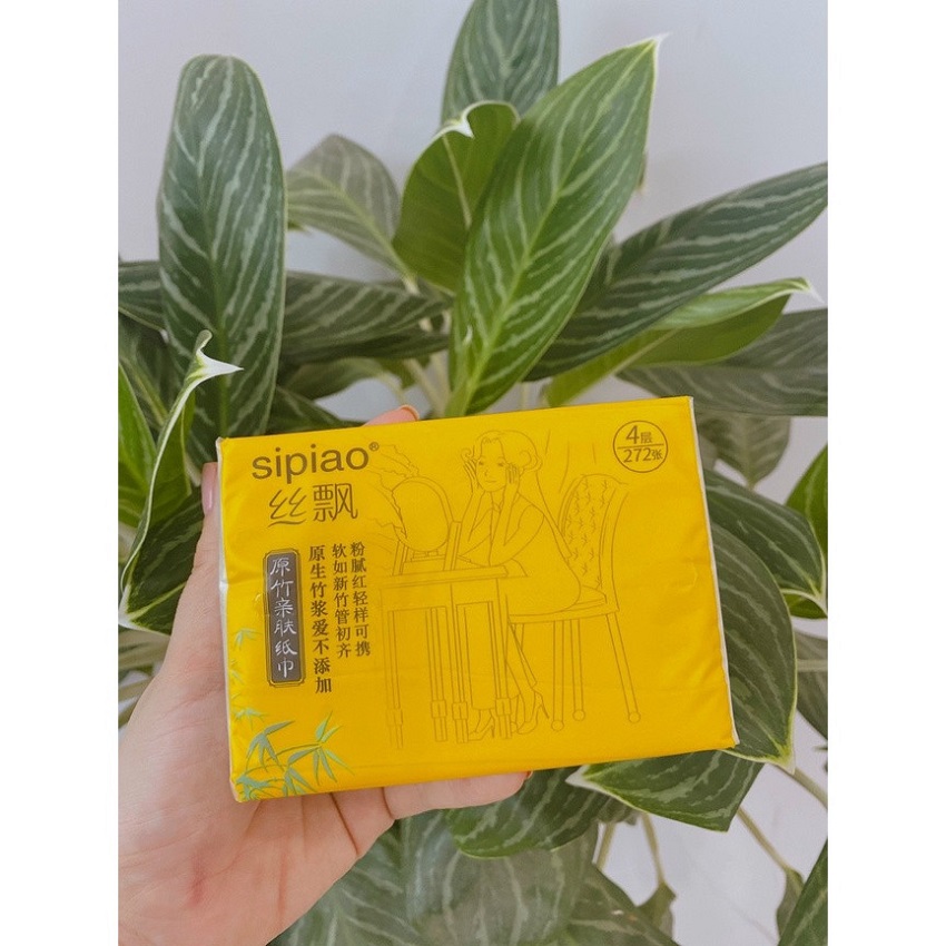 Giấy ăn gấu trúc sipiao cô gái mã 6085 thùng 30 gói [ HÀNG CHÍNH HÃNG ] giấy ăn rút mềm mịn, siêu dai nhúng nước có thể dùng thay khăn ước cho bé, giấy ăn, giấy, giấy ướt, giấy ăn rút, giấy vệ sinh