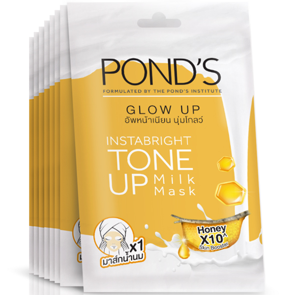 Mặt nạ sữa dưỡng trắng nâng tông và căng bóng da Pond's White Beauty 25G