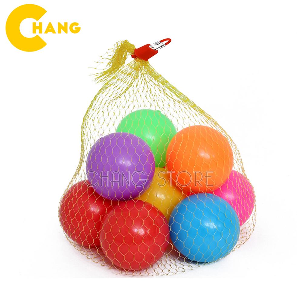 Combo 10 Quả bóng nhựa đồ chơi kích thước 5.5cm vui nhộn cho trẻ em, chất liệu nhựa an toàn