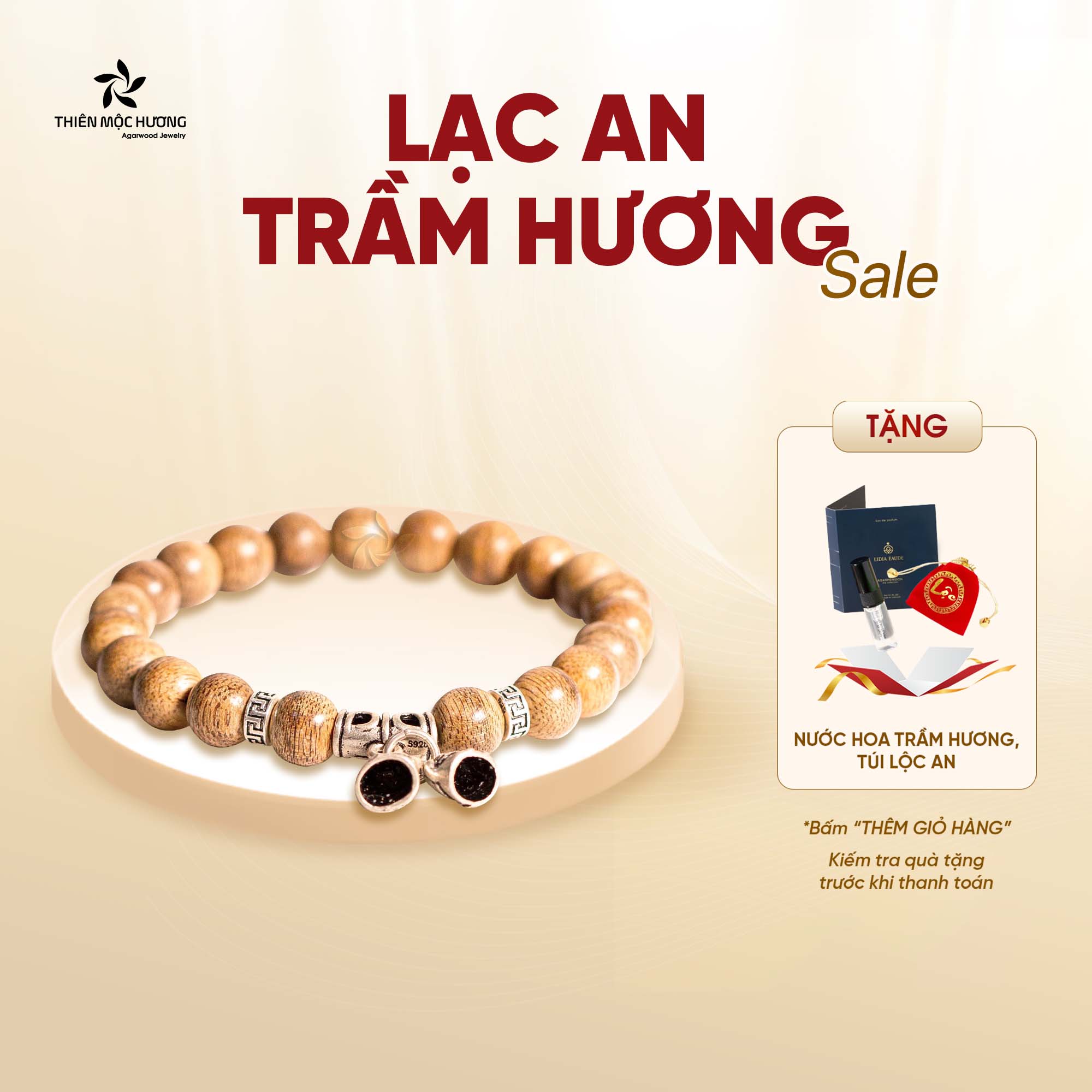 Vòng tay trầm hương tự nhiên cho bé Thiên Mộc Hương, trầm tốc Việt Nam - cho bé ăn ngon, giảm khóc quấy, ngủ ngon