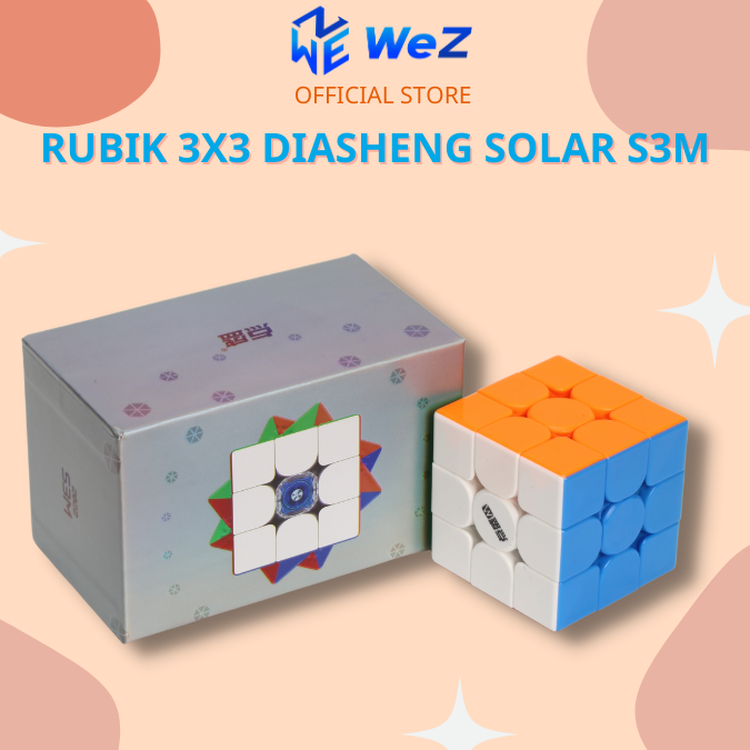 img Rubik 3x3 Diansheng Solar S3M Stickerless Có Nam Châm 2022