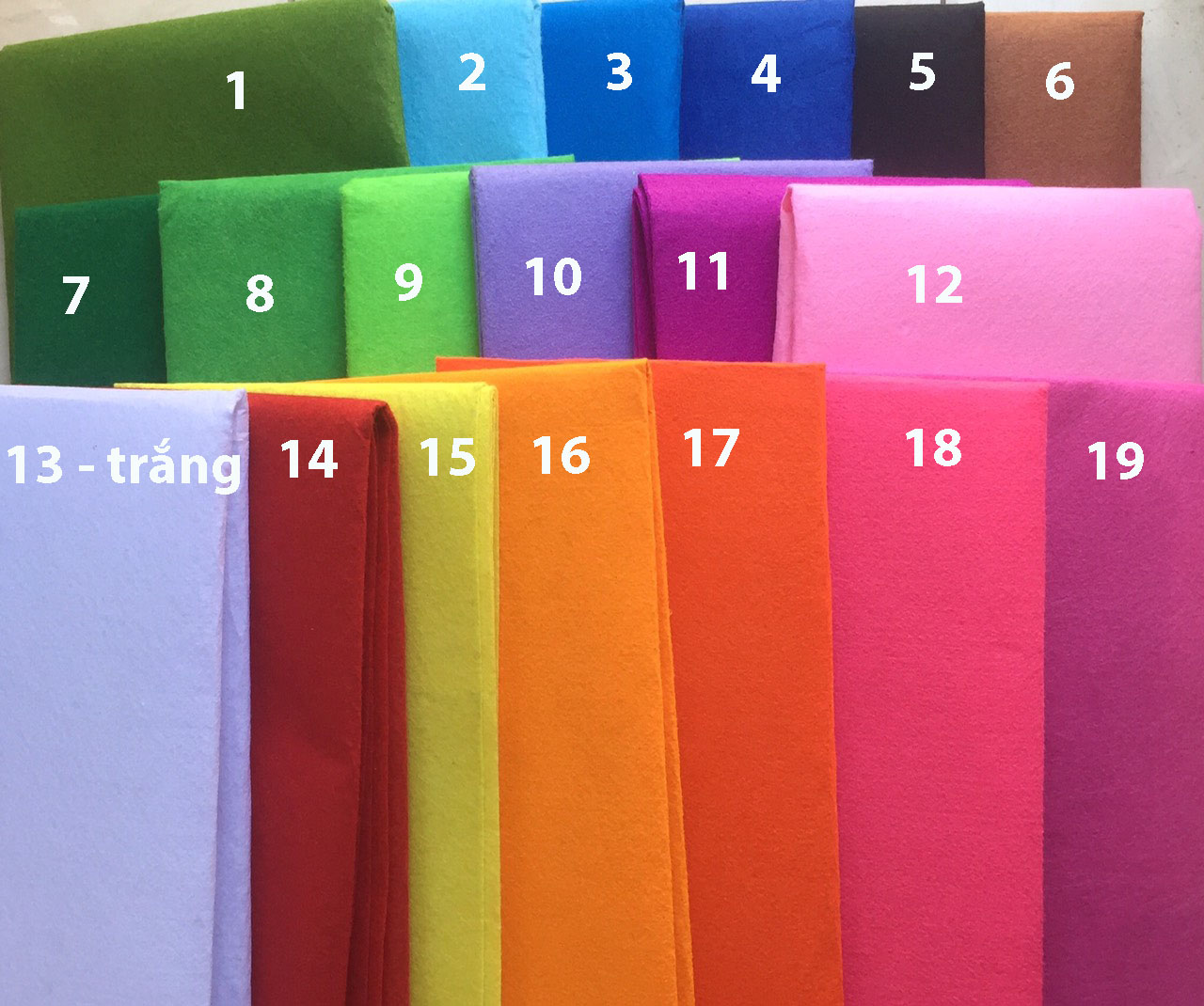 vải nỉ làm hoa– vải nỉ trang trí làm đồ handmade kích thước 85x90cm