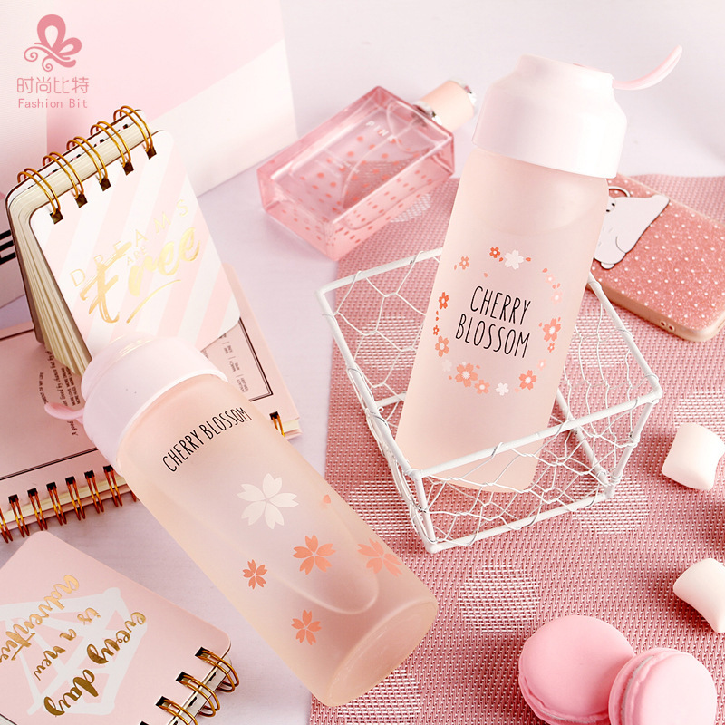 BÌNH ĐỰNG NƯỚC GIỮ NHIỆT 12 GIỜ - BÌNH THỦY TINH MỜ XINH XẮN THIẾT KẾ CHỐNG TRÀN THÔNG MINH DỄ DÀNG ĐEM THEO ĐI HỌC, ĐI LÀM, ĐI DU LỊCH ...