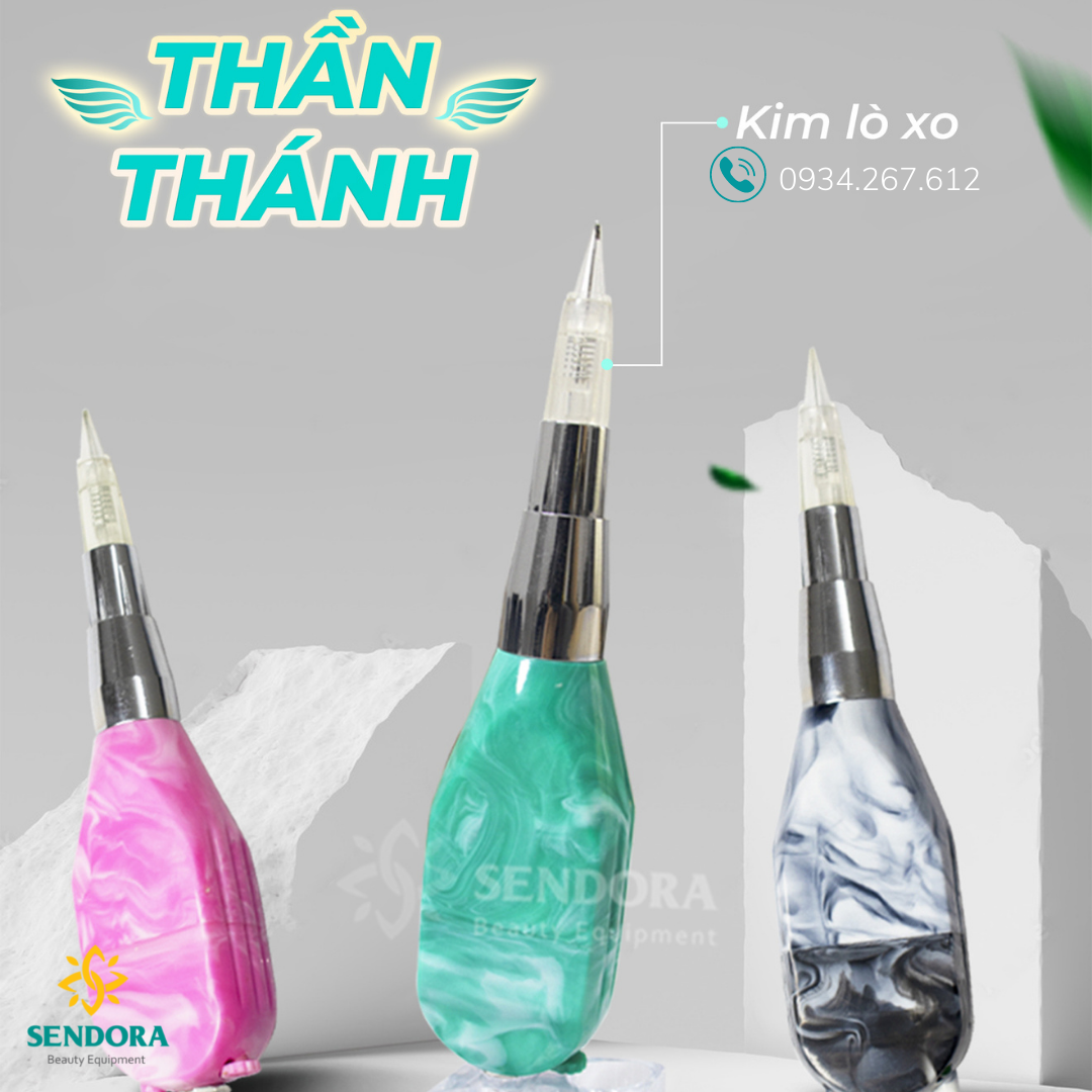Máy phun xăm thần thánh tích điện kim lò xo - Thần thánh kim lò x