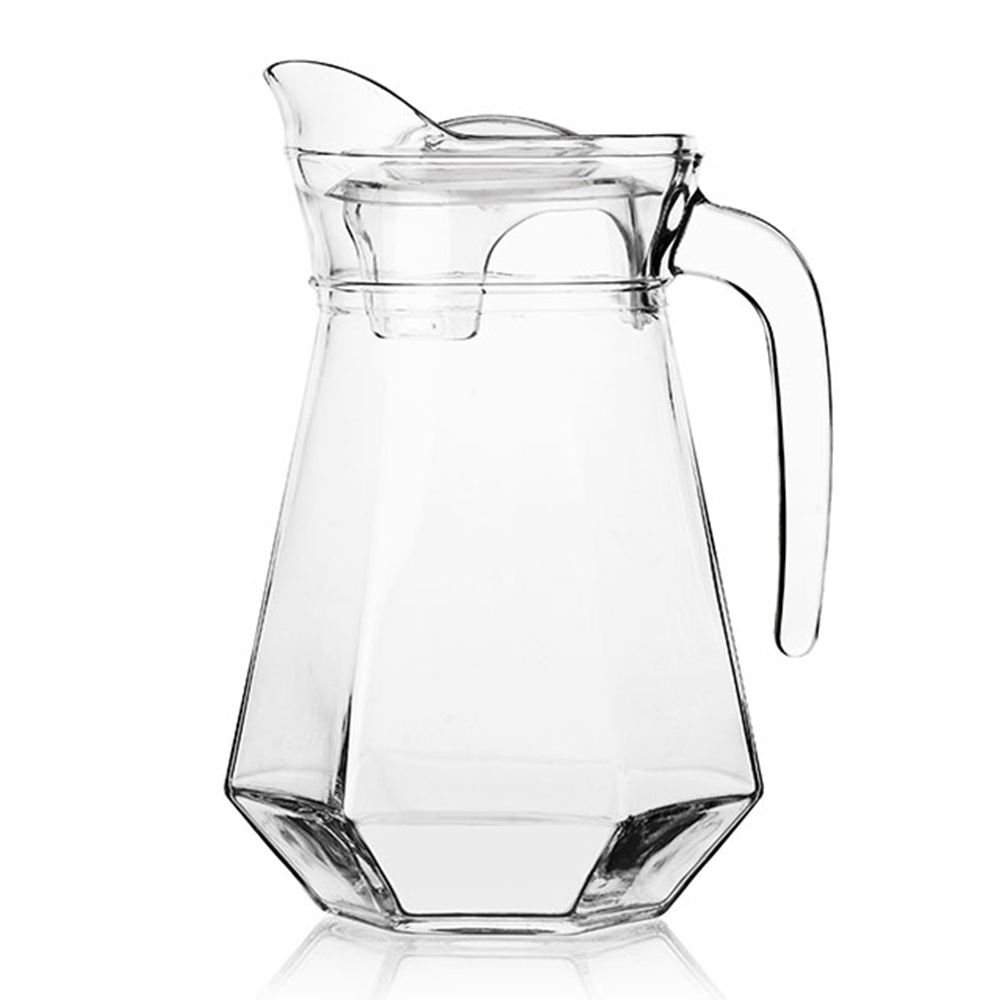 Bình nước thủy tinh deli góc 1.3 lít - eh1028