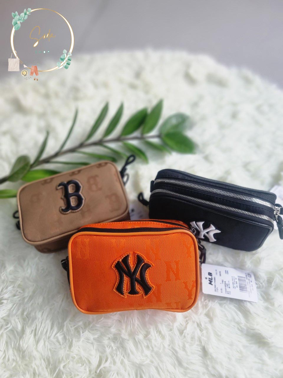 Túi đeo chéo mlb monogram mini cross bag new york yankees bản cao cấp