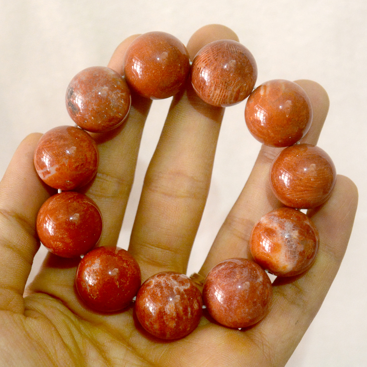 [HCM]Vòng Tay chuỗi đá san hô đỏ tự nhiên