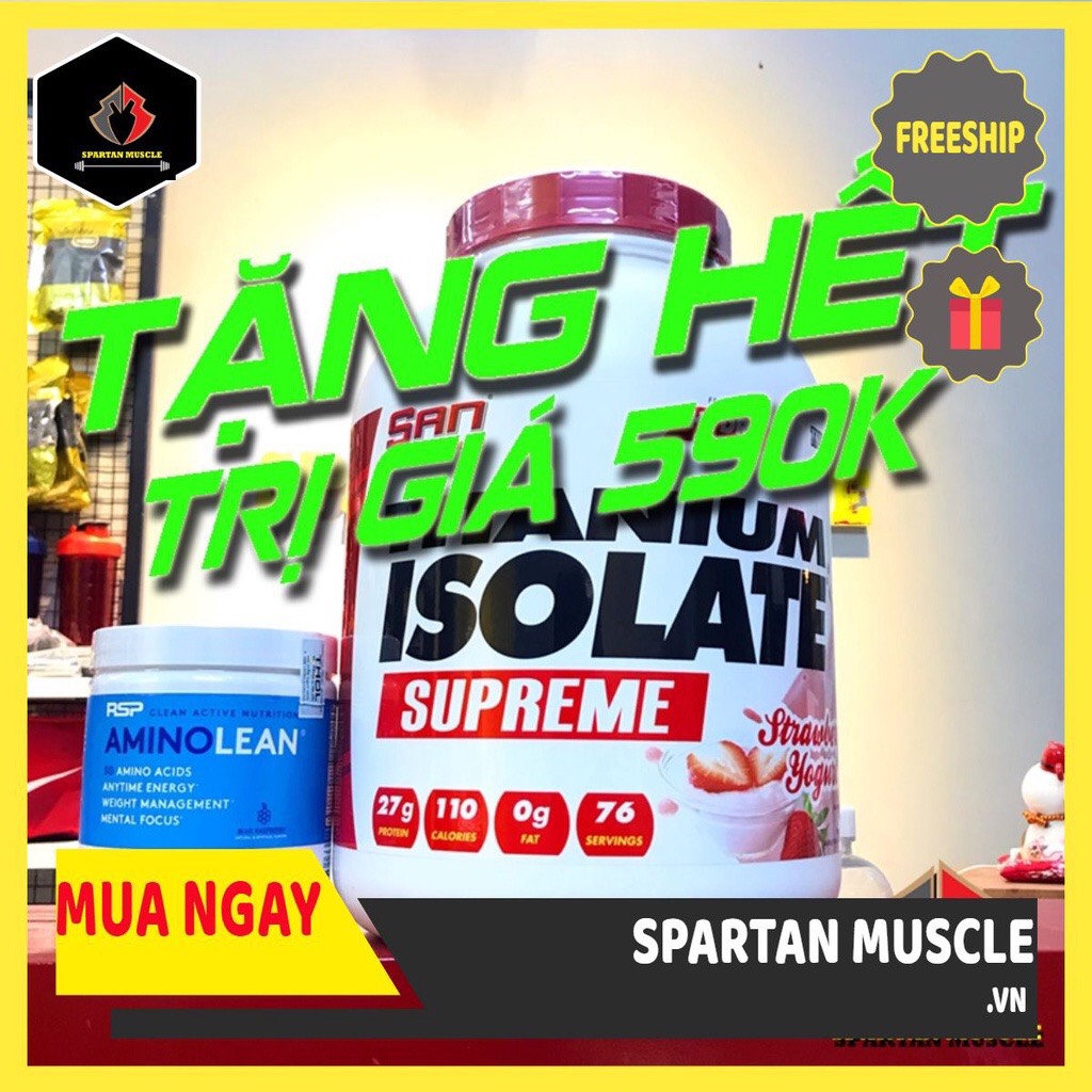S.a.n whey titanium hydrolyzed isolate - sữa tăng cơ giảm mỡ ,thực phẩm bổ sung protein hydrolyzed tinh khiết hỗ trợ gym 76sv
