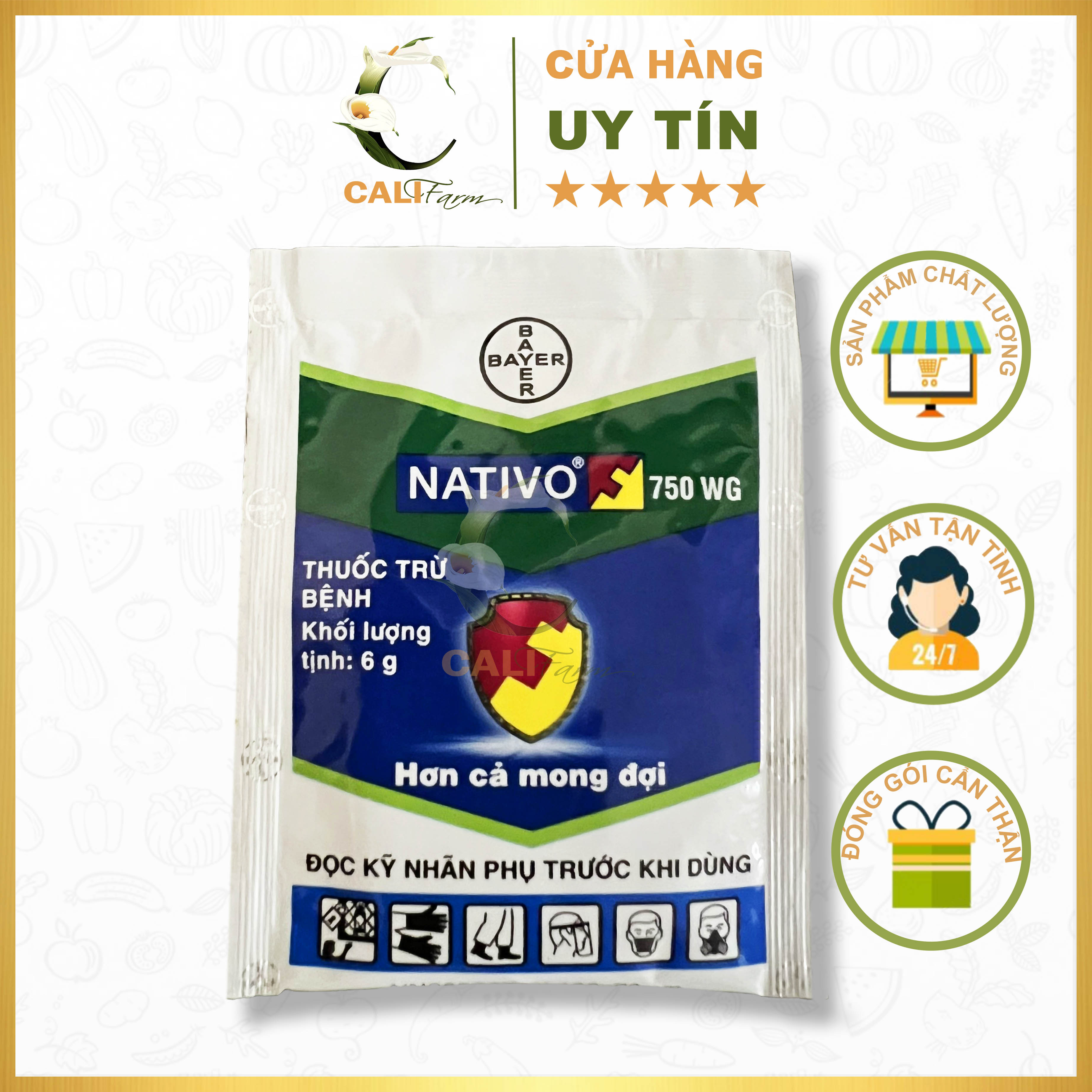 Chế phẩm trừ bệnh cho hoa hồng Nativo 750WG 6g