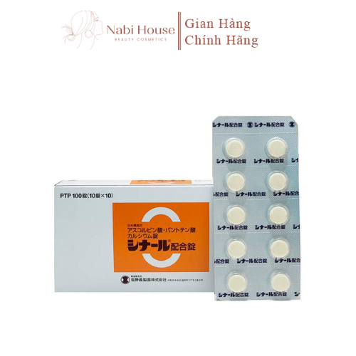 Viên uống vitamin c trắng da, mờ thâm nám cinal c 100 viên nhật bản