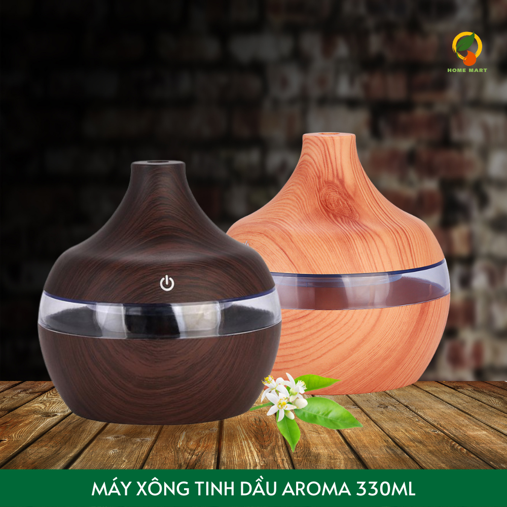 Máy xông tinh dầu phun sương Aroma 330ml: máy khuếch tán tinh dầu tỏa hương tạo độ âm cho ngôi nhà, khử khuẩn đuổi muỗi