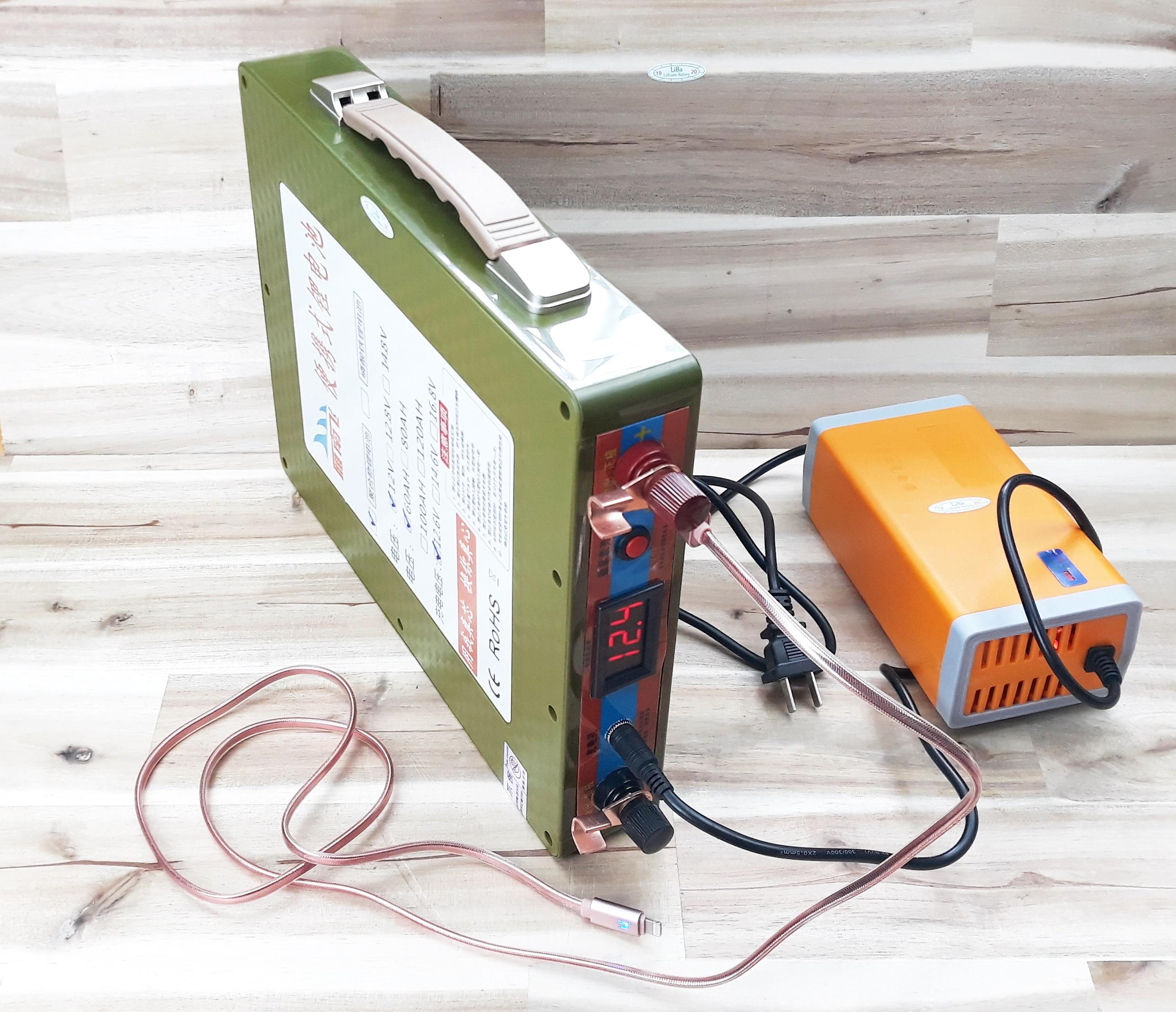 Pin Lithium 12V 200Ah...60Ah, Pin Dự Phòng Đi Dã Ngoại