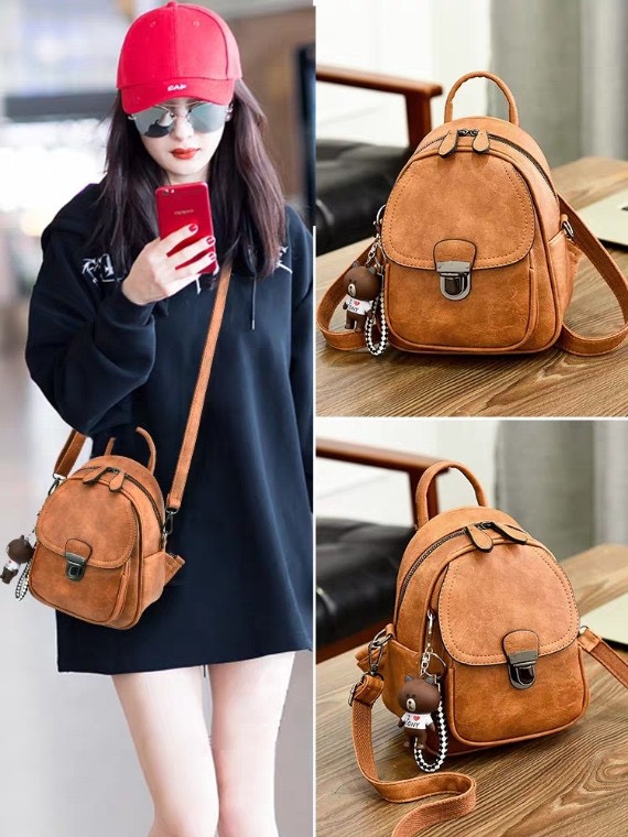 [HCM](MẪU MỚI ) BALO NỮ MINI CHẤT DA MỀM KÈM MÓC KHÓA SIÊU HOT TRẺ TRUNG THỜI TRANG CAO CẤP LULYFASHION FDF004