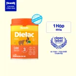 Sữa bột Vinamilk Dielac Gold 3 - Hộp thiếc 850g (cho trẻ từ 1 - 2 tuổi) - Sữa công thức hỗ trợ phát triển trí não của bé, tăng cân, chiều cao