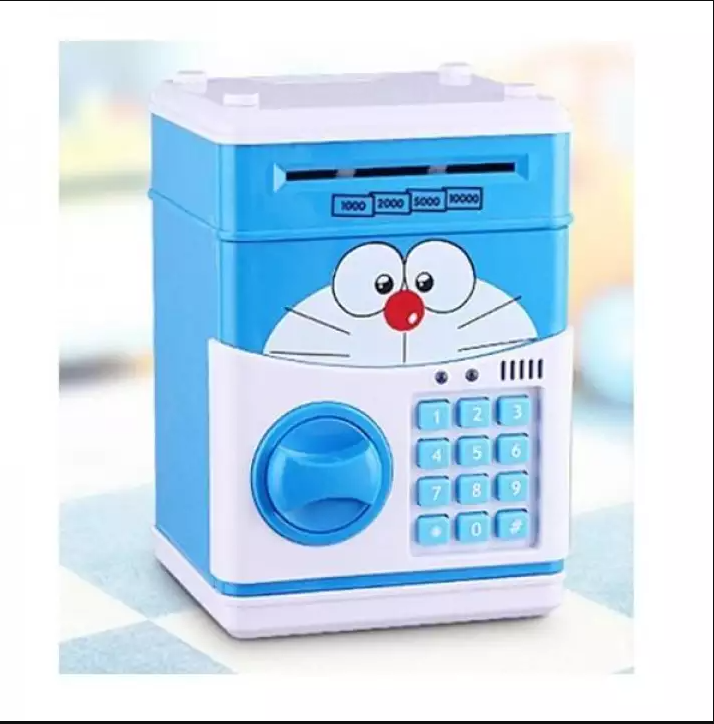 [HCM]KÉT SẮT MINI BẢO MẬT BẰNG KHÓA MẬT MÃ VỚI MÔ HÌNH NHÂN VẬT NHƯ KITTYDOREMONMINION.... - ỐNG HEO TIẾT KIỆM CHO BÉ