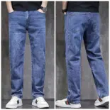 Quần Jean Nam Ống Suông Quần Bò Denim Nam Cotton Ống Đứng Không Giãn Chuẩn Form Vải Dày Dặn Mềm Mịn Không Phai Màu