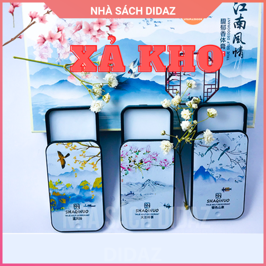 Nước hoa khô nữ dạng sáp- SET 3 MÙI- CHÍNH HÃNG SHAQINUO Hoa Anh Đào thơm mát, lưu hương, nhẹ nhàng NH02