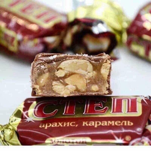 Kẹo socola đậu phộng cten nga - túi 1kg date t5/2024