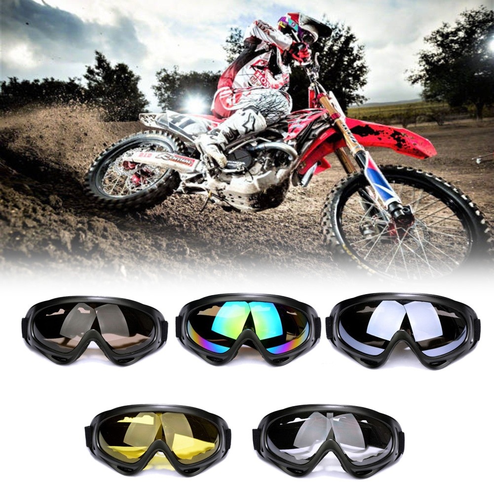 1pc Motorcycle Sunglasses Goggles Anti-Fog Cycling Riding Sport Dust