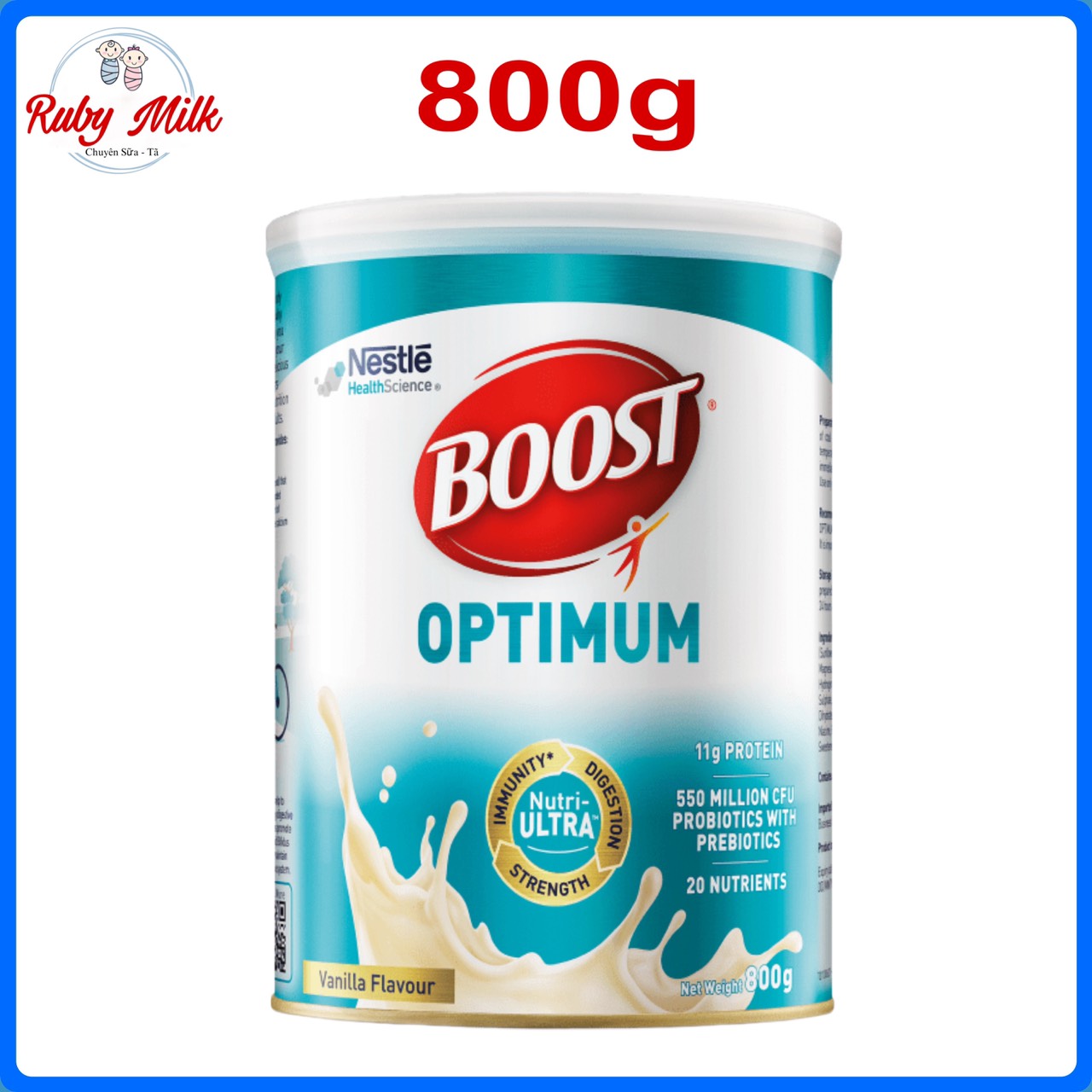Date 3.2025 Sữa Bột Nestle Boost Optimum lon 800g