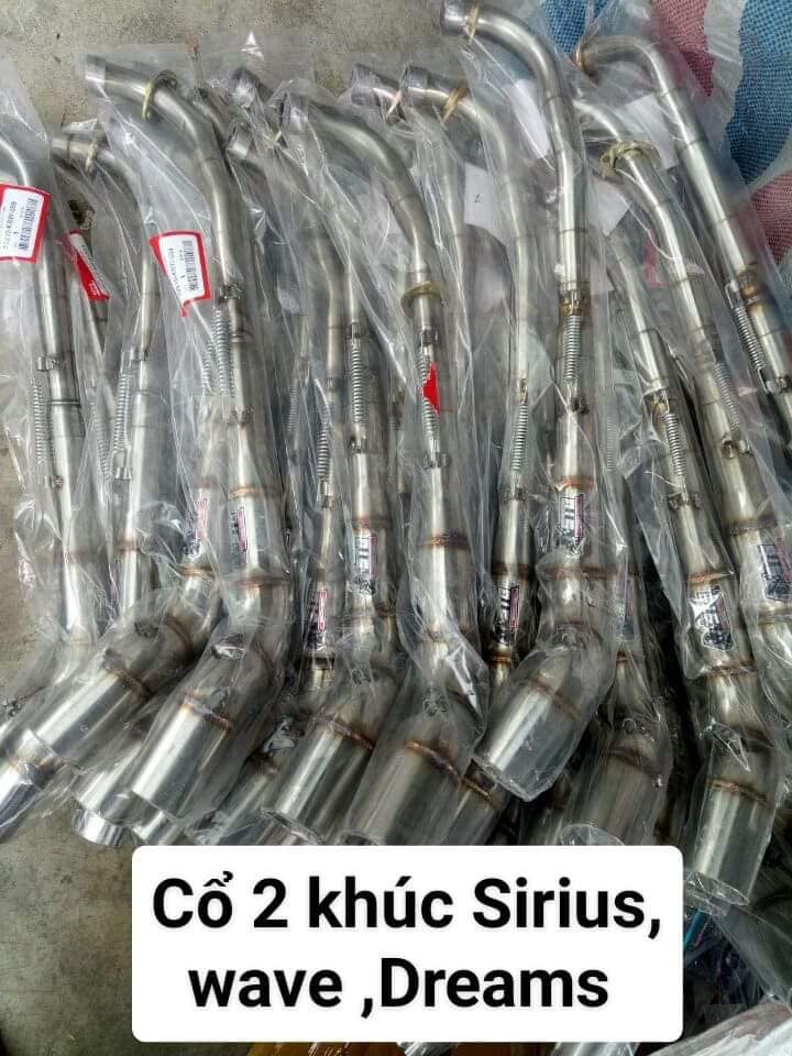 Cổ 2 khúc lắp lon pô độ cac dòng xe .Wave-Dream..