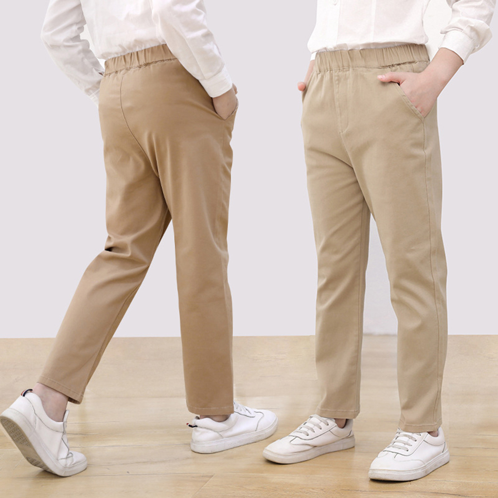 Quần Dài Kaki Đi Học Trẻ Em - M3 Cho Bé Trai Bé Gái Cao Cấp MQ LUXURY, Quần Tây Âu Học Sinh Co Giãn.