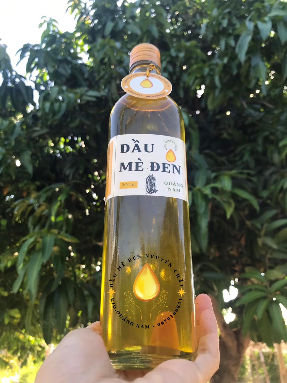 Dầu mè đen Quảng Nam nguyên chất 500ml