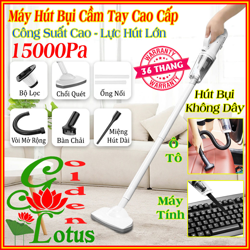 Máy hút bụi ô tô cầm tay không dây sạc điện, máy hút bụi xe hơi, hút bụi gia đình, máy hút bụi cầm tay công suất lớn, máy hút cầm tay không dây, sạc điện tiện dụng, mạnh mẽ, kiểu dáng sang trọng
