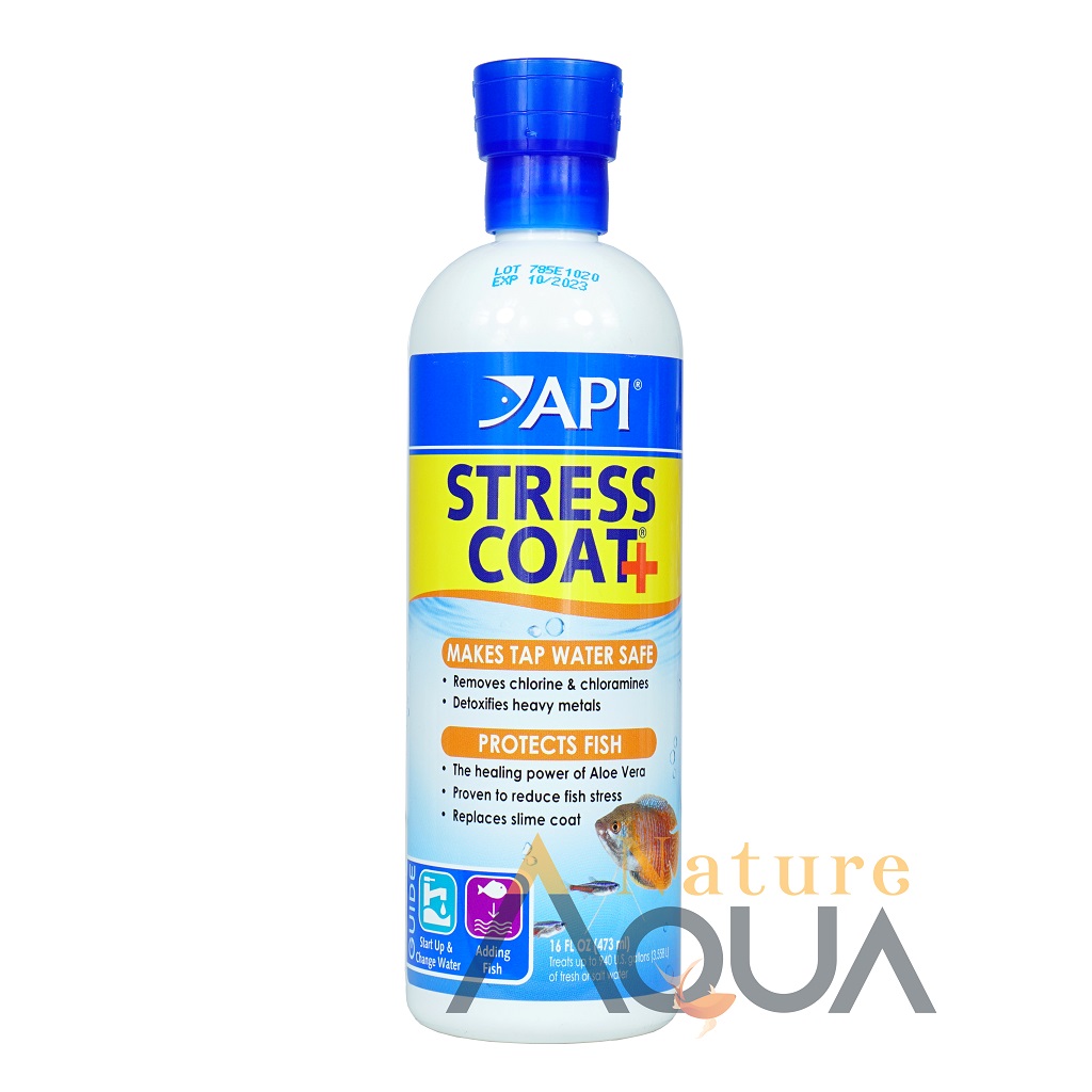Api stresscoat chai 473ml-khử clo-giảm stress cho cá