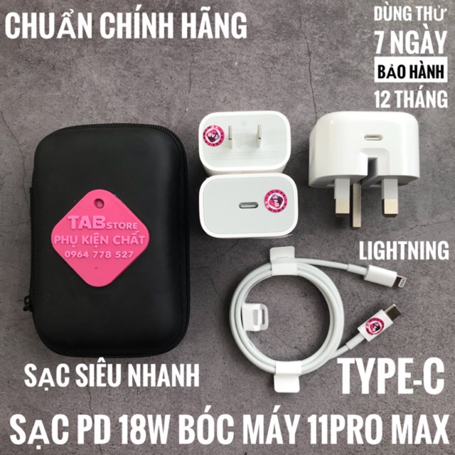 Bộ Sạc PD 18w Bóc Máy 11Pro Max - Siêu Chất (Bảo Hành 18T)