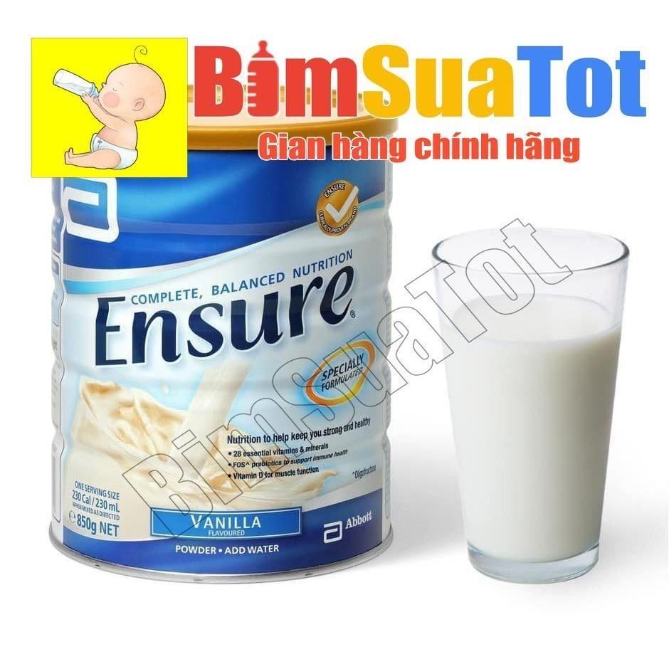 Sữa bột ensure ÚC hương vanilla hộp 850g