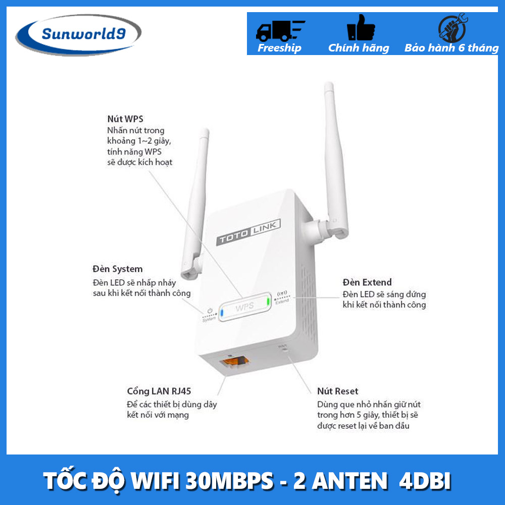 Thiết Bị Kích Sóng Wifi Totolink EX200, Bộ Kích Sóng Wifi Tốt, Hướng Dẫn Cài Đặt Cục Hút Wifi, Phủ Sóng Đến Mọi Nơi, Thiết Kế Nhỏ Gọn Hiện Đại