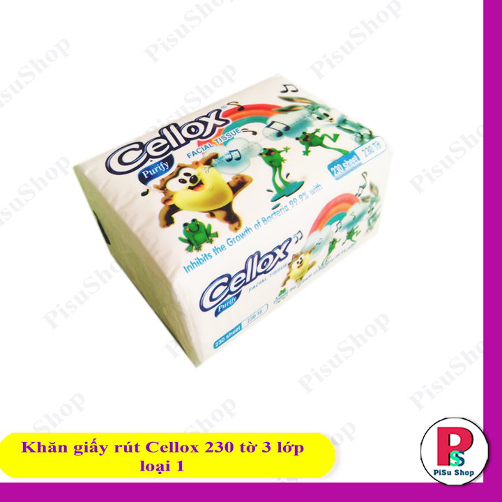 Khăn giấy rút cellox 230 tờ 3 lớp - loại 1