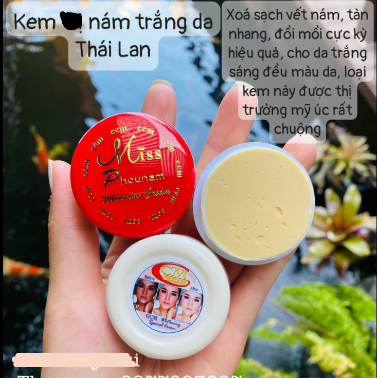 Chuẩn nội địa thái- kem xóa nám trắng da miss phounam whitening thái lan