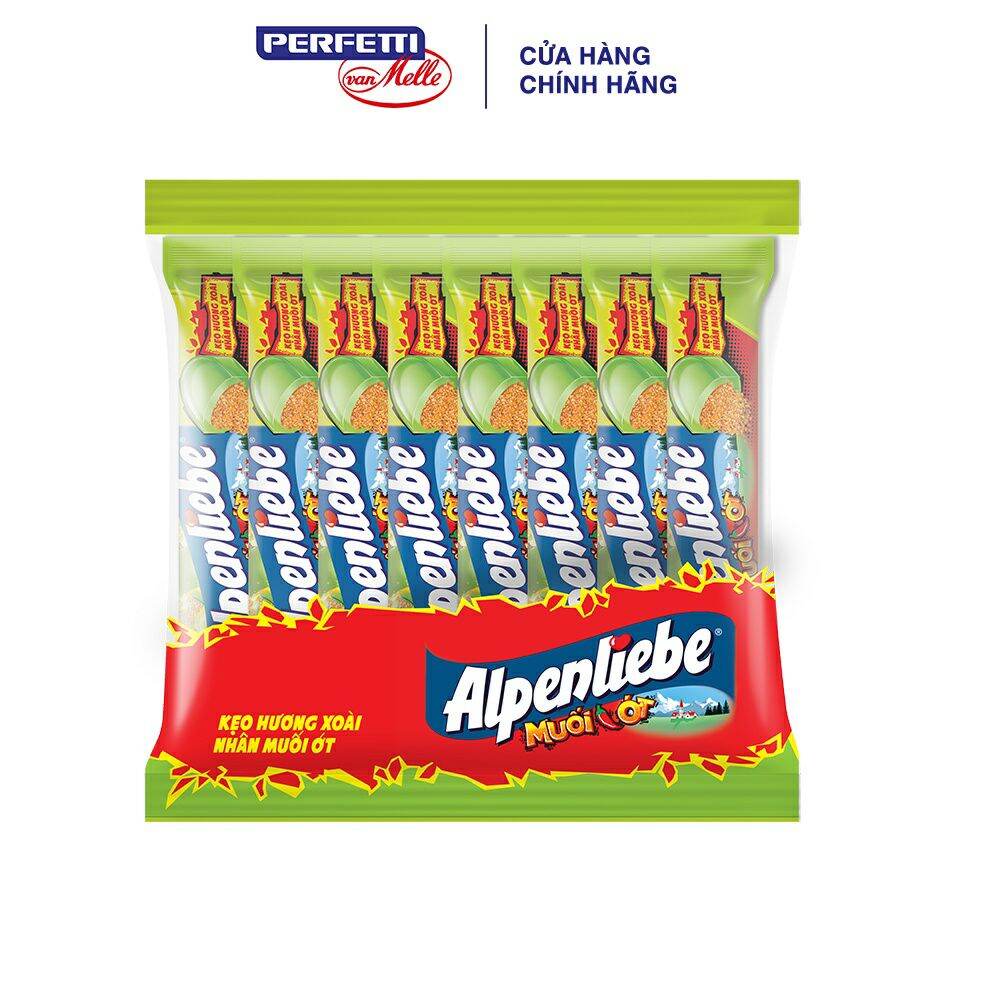 Kẹo Alpenliebe Hương Xoài Nhân Muối Ớt 16 Thỏi - Đồ Ăn Vặt Giá Rẻ