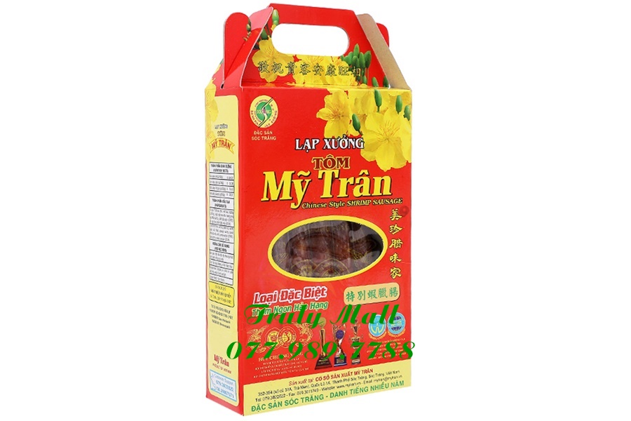 Combo 1kg lạp xưởng tôm mỹ trân