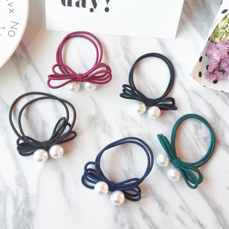 Sỉ 10 dây cột tóc đính hạt cao cấp-phukienteen