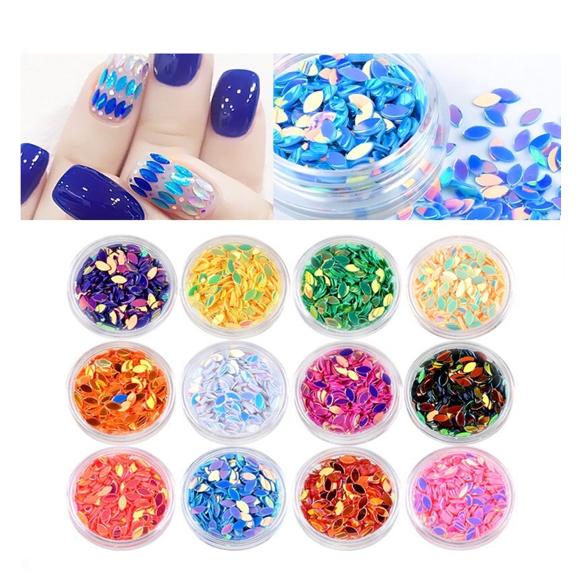 Sét hạt gạo 12 màu trang trí móng làm đẹp Nail mi thời trang nữ theo phong cách Hàn Quốc Shop HNnail