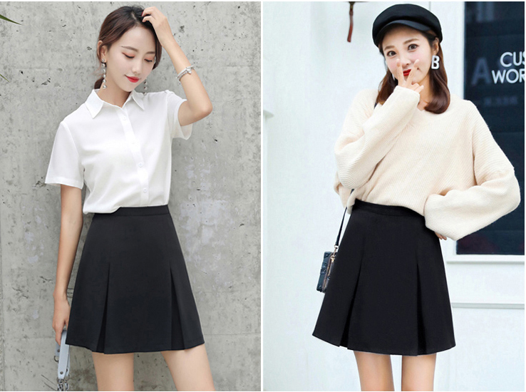 Chân váy ngắn xếp li trẻ trung chân váy ngắn công sở trẻ trung