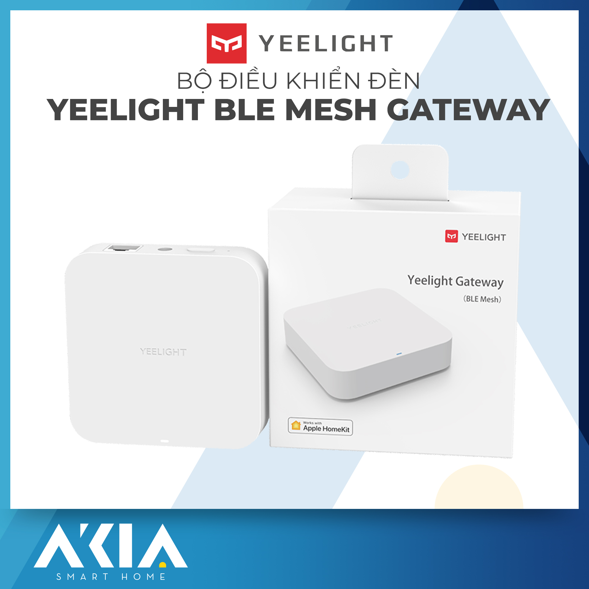 Bộ điều khiển trung tâm cho đèn âm trần Yeelight Bluetooth Mesh Gateway YLWG01YL, Phiên bản Quốc Tế - Hàng Chính Hãng
